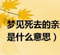 做梦梦到死了的人